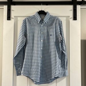 Brooks Brothers Navy Plaid Button Down